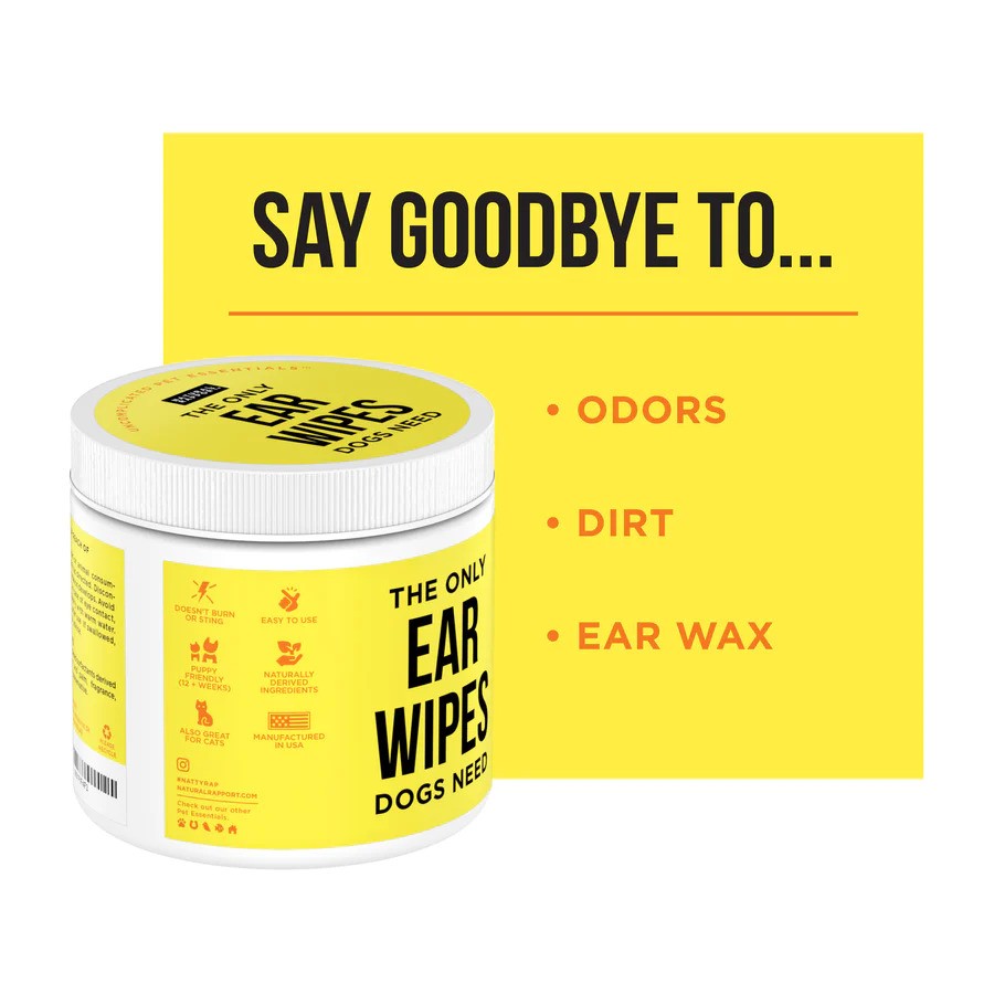 The Only Ear Wipes Dogs Need - 100/pack