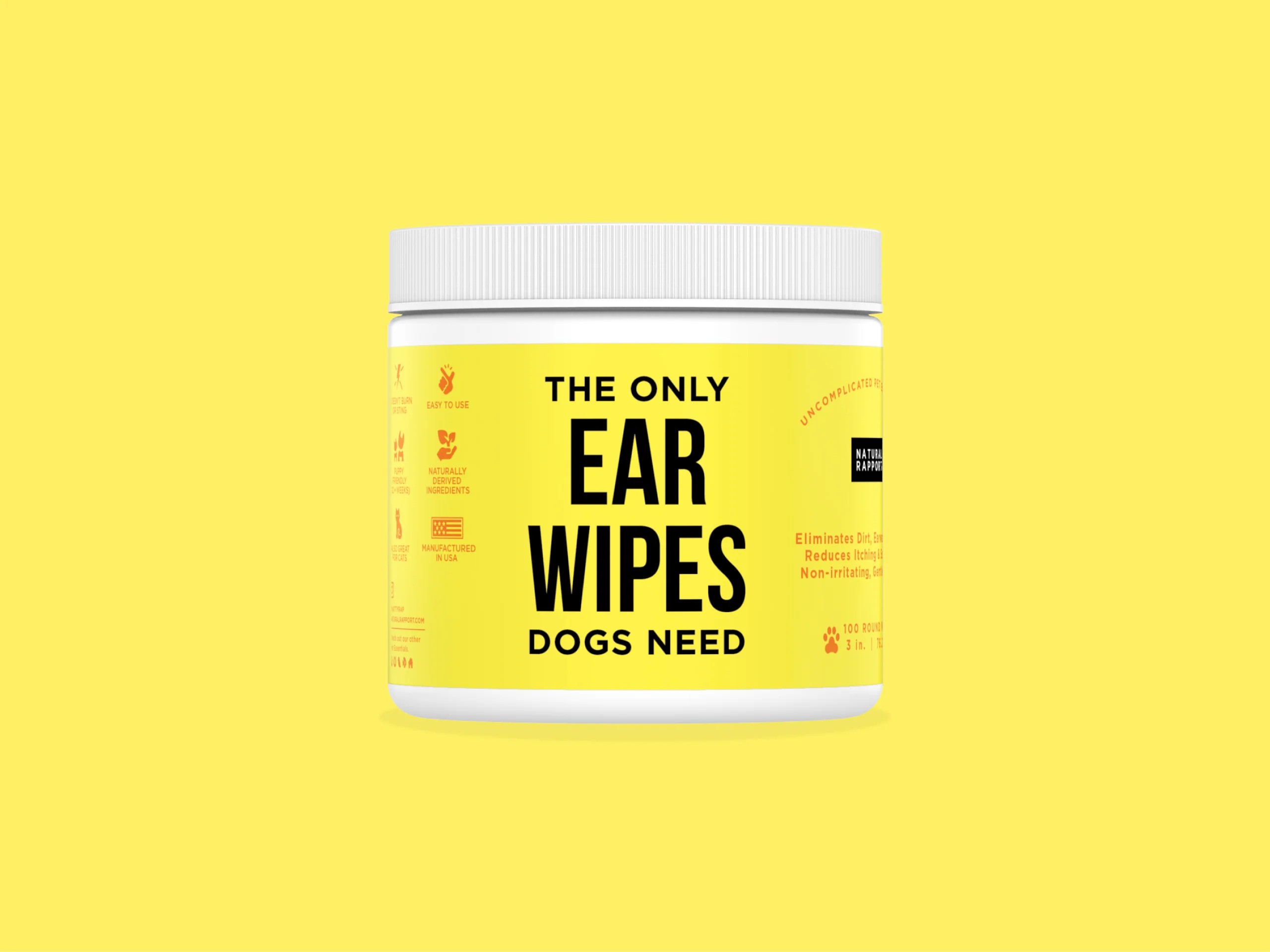The Only Ear Wipes Dogs Need - 100/pack