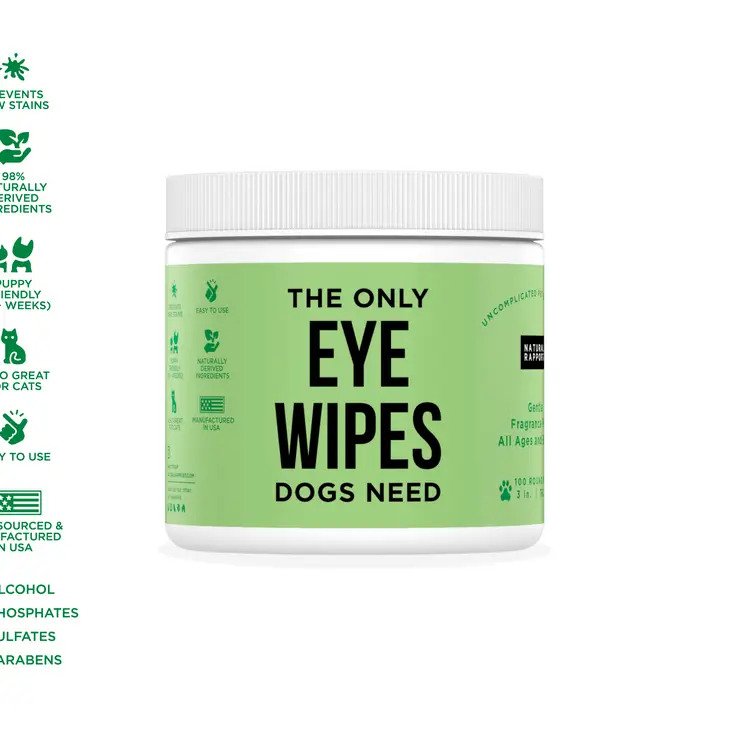 The Only Eye Wipes Dogs Need - 100/pack