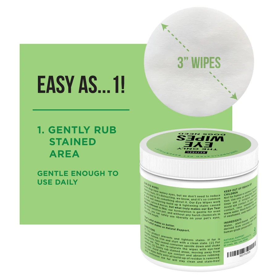 The Only Eye Wipes Dogs Need - 100/pack