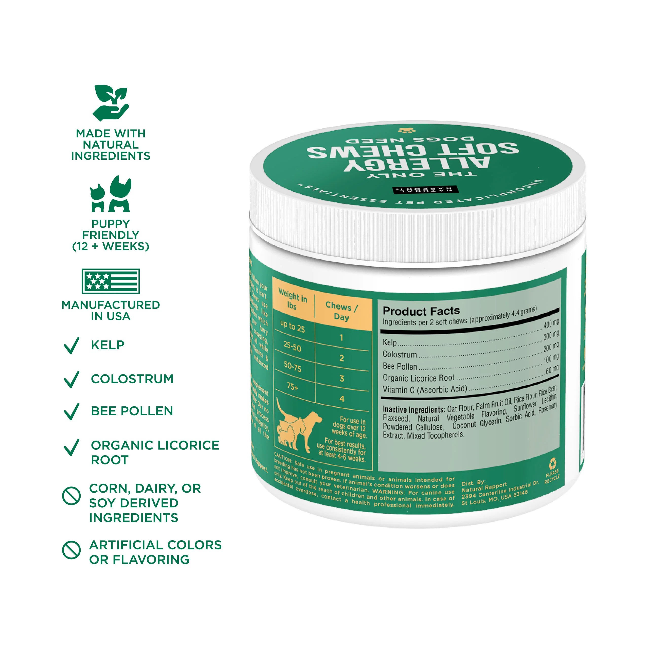 The Only Allergy Chews Dogs Need - VALUE SIZE - 120-count