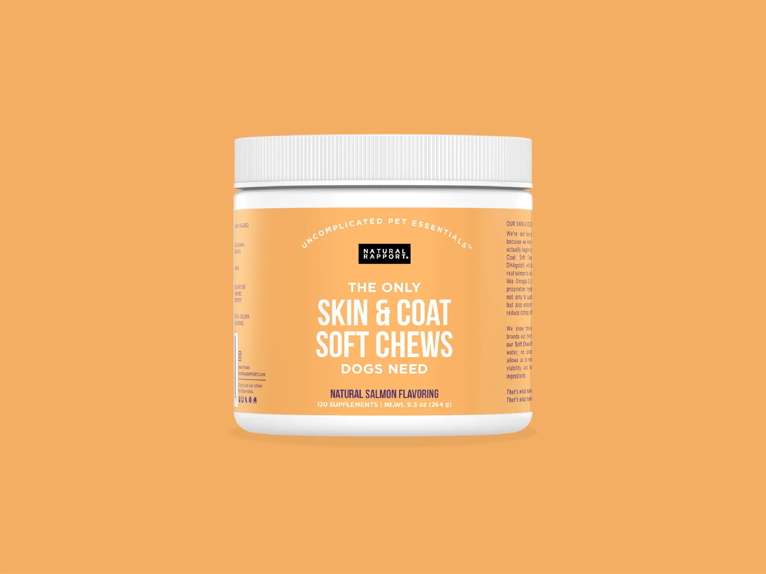 The Only Skin and Coat Chews Dogs Need - VALUE SIZE -120-count