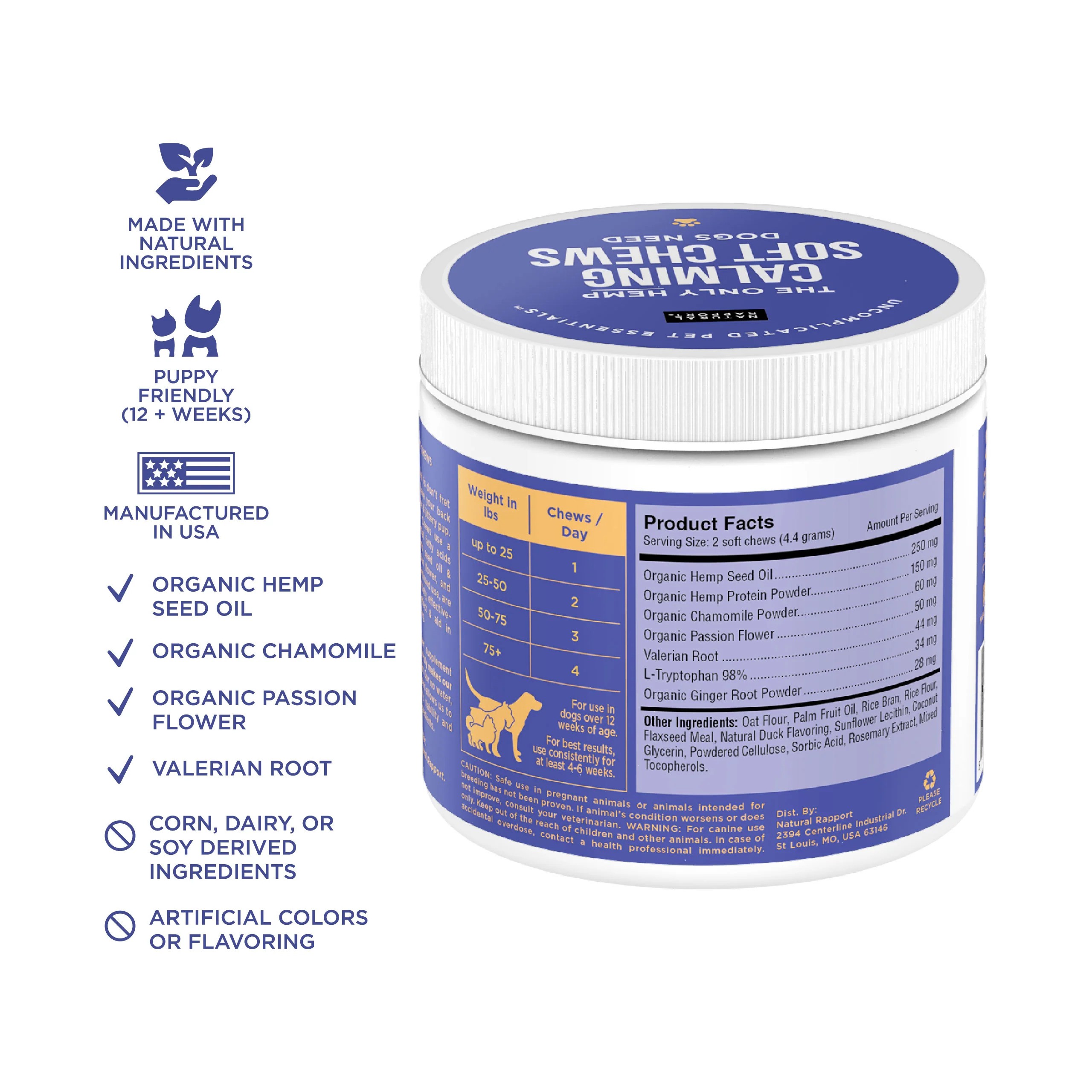The Only Calming Chews Dogs Need - TRIAL SIZE - 12-count pouch