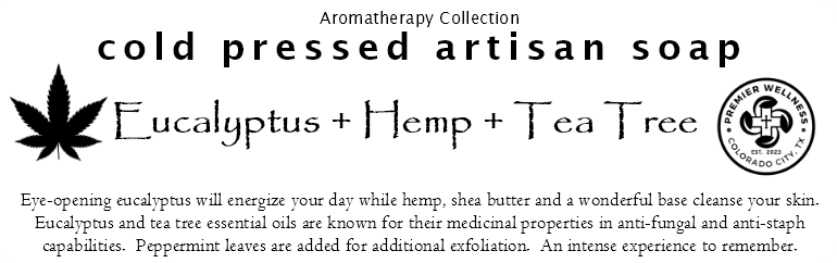 Eucalyptus + Hemp + Tea Tree Soap Bar - Aromatherapy Collection