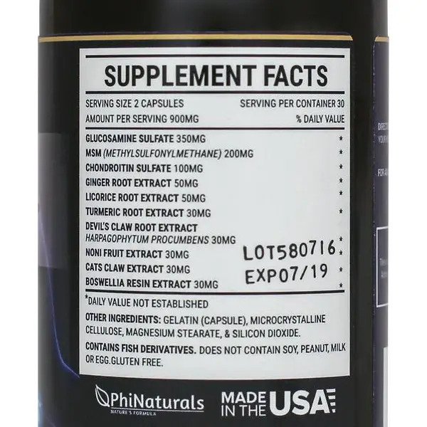 PhiNaturals Joint Support - 60 ct