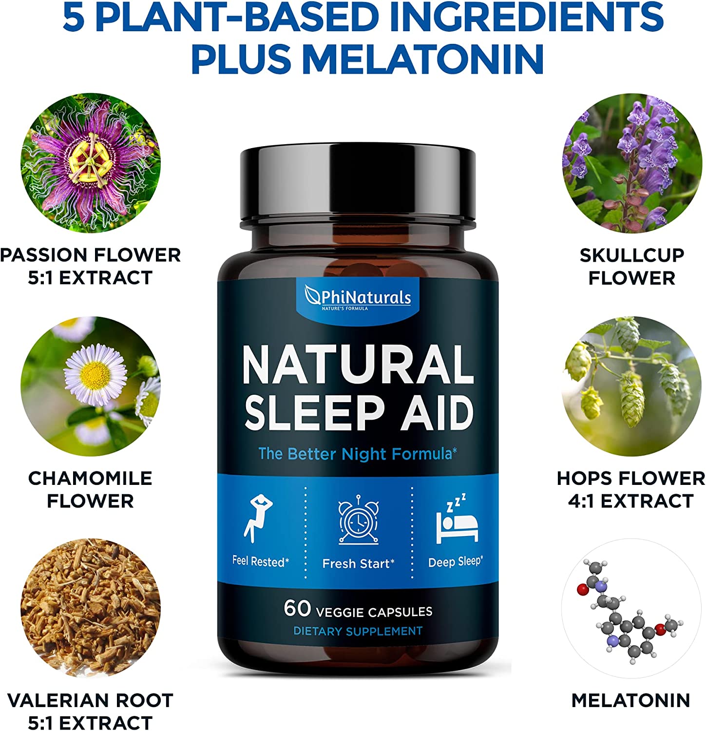 PhiNaturals Natural Sleep Aid - 60 ct