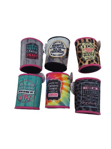 Roughneck Ladies Rhinestone Can Cooler