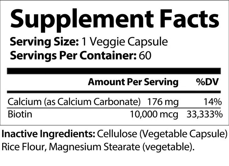 Nutra Moment Biotin Pure - 60 ct