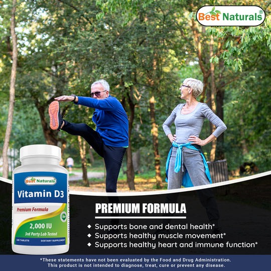 Best Naturals Vitamin D3 100 ct