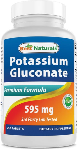 Best Naturals Potassium Gluconate 250 ct