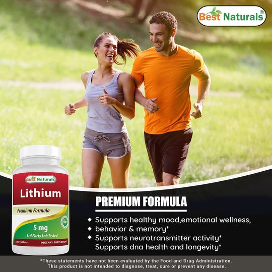 Best Naturals Lithium 180 ct