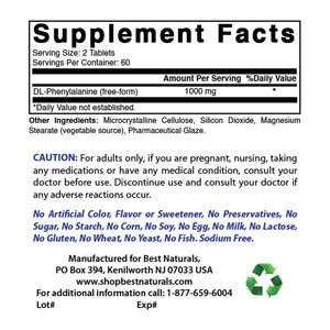 Best Naturals DLPA 120 ct