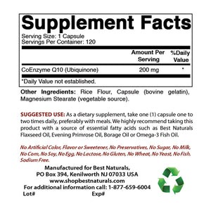 Best Naturals CoQ10 120 ct