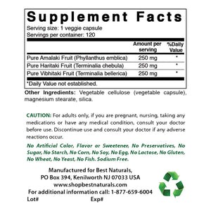 Best Naturals Super Triphala 120 ct