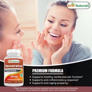 Best Naturals Resveratrol 60 ct