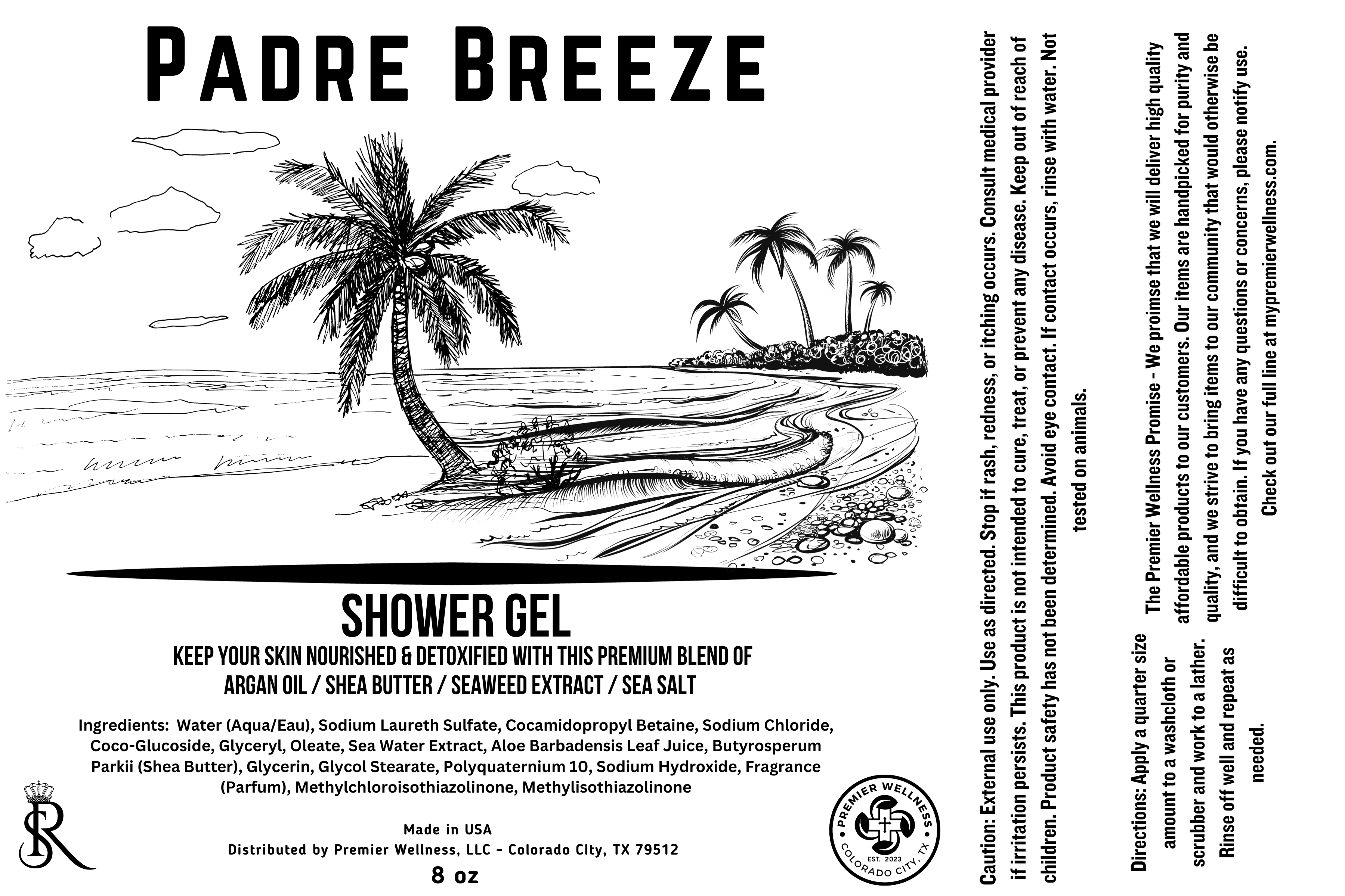 Padre Breeze Body Gel 8oz