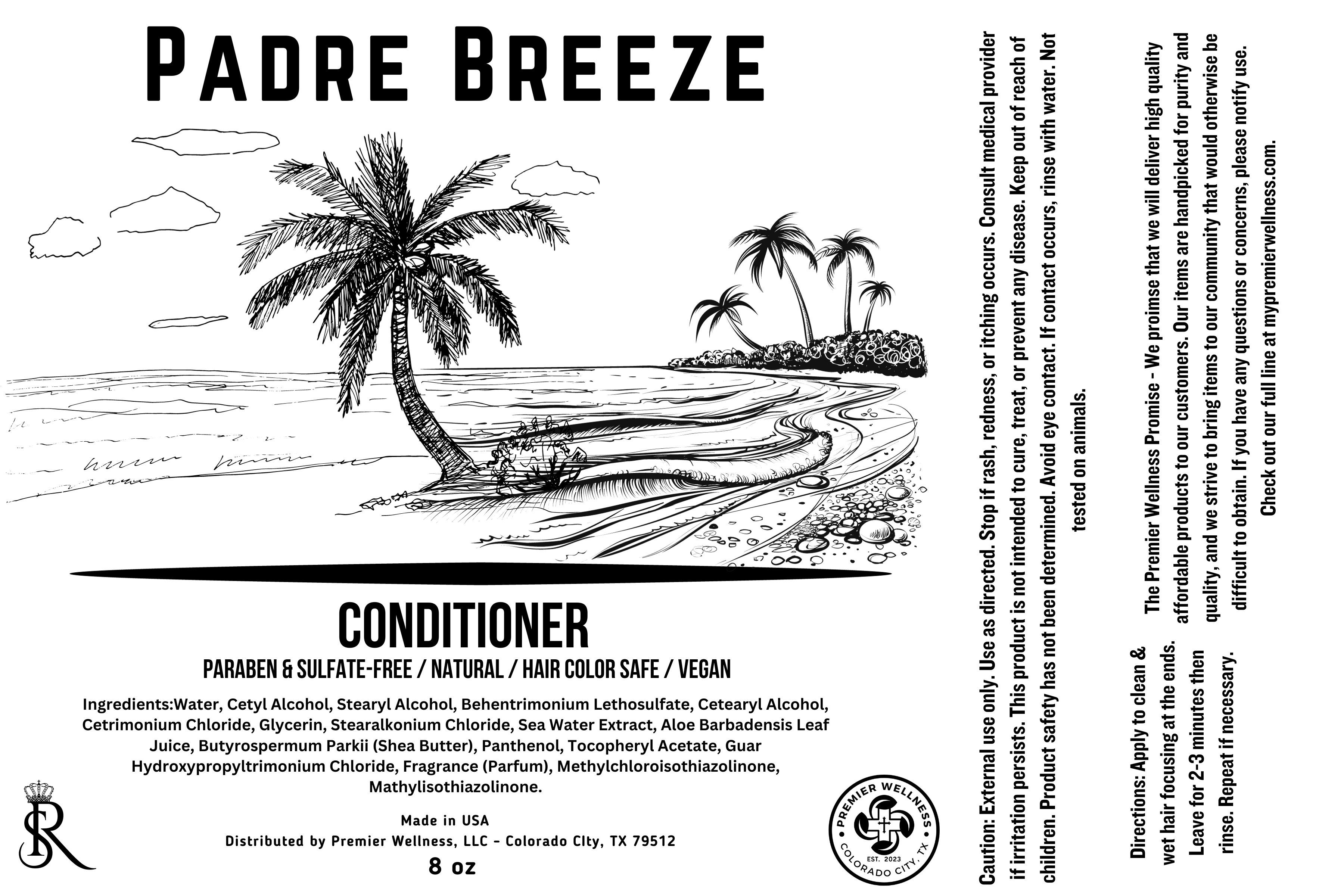 Premier Wellness Southern Royalty Padre Breeze Conditioner 8oz