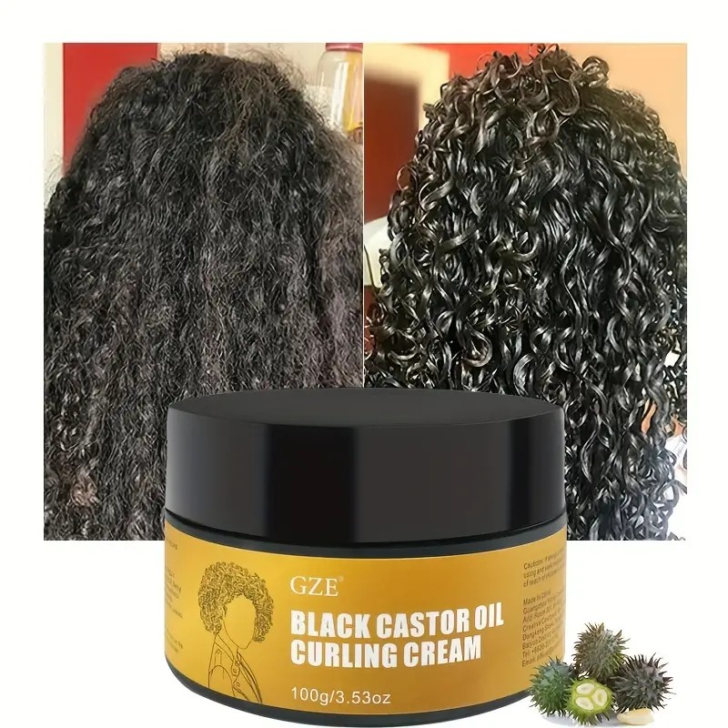 BLACK CASTOR OIL CURLING CREAM 3.53OZ