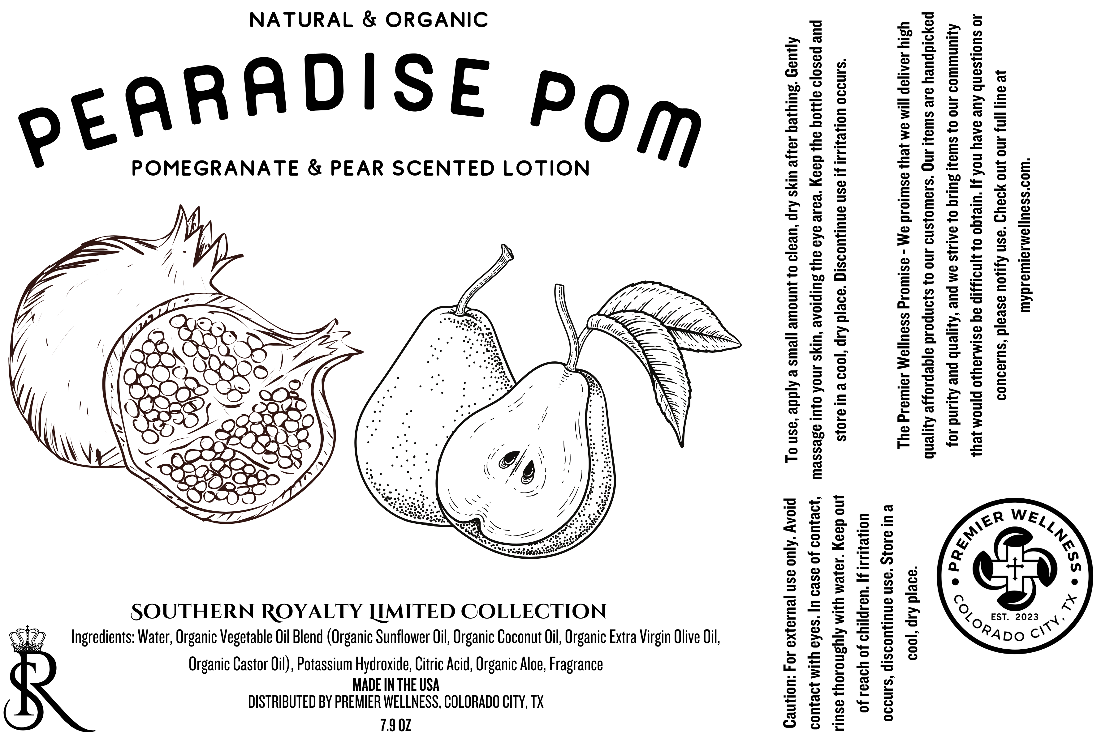 SOUTHERN ROYALTY|PEARADISE POM BODY LOTION - 8 OZ