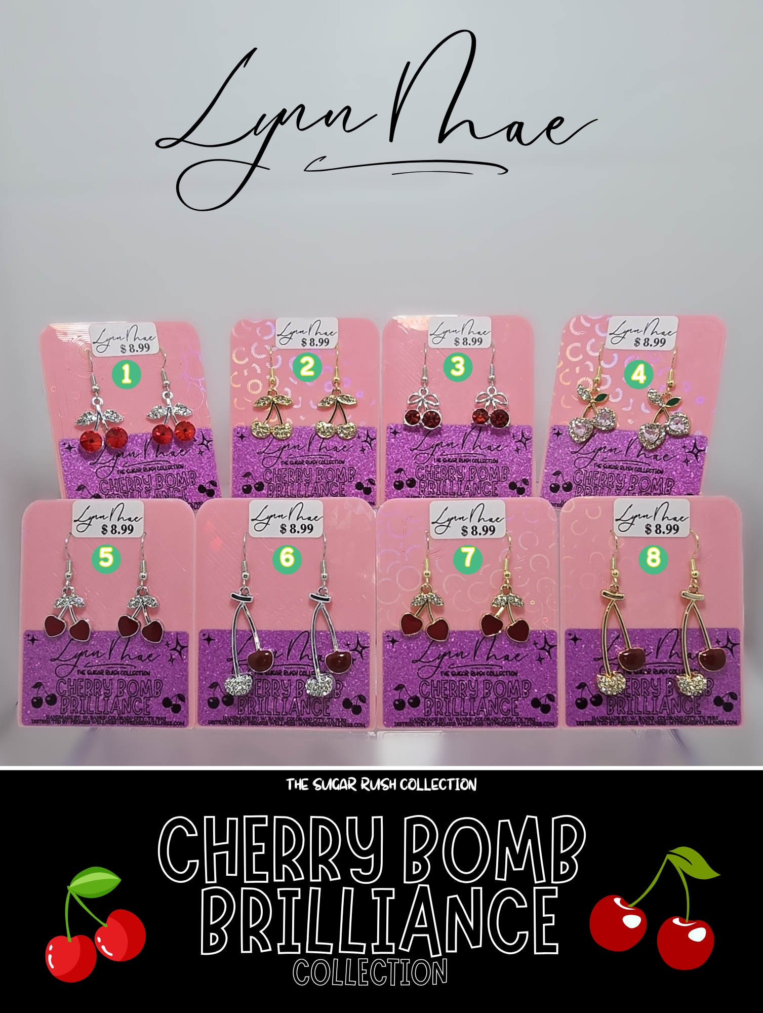 Cherry Bomb Brilliance Earrings | Sugar Rush Collection | $8.99