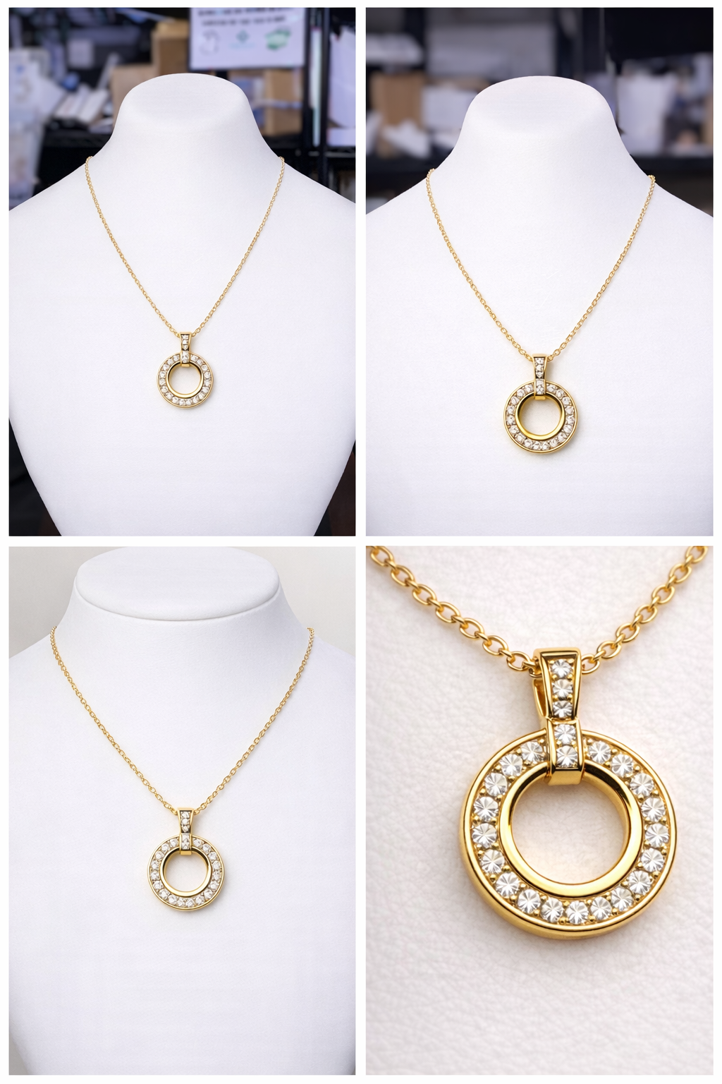 Gilded Halo Statement Necklace | $19.99