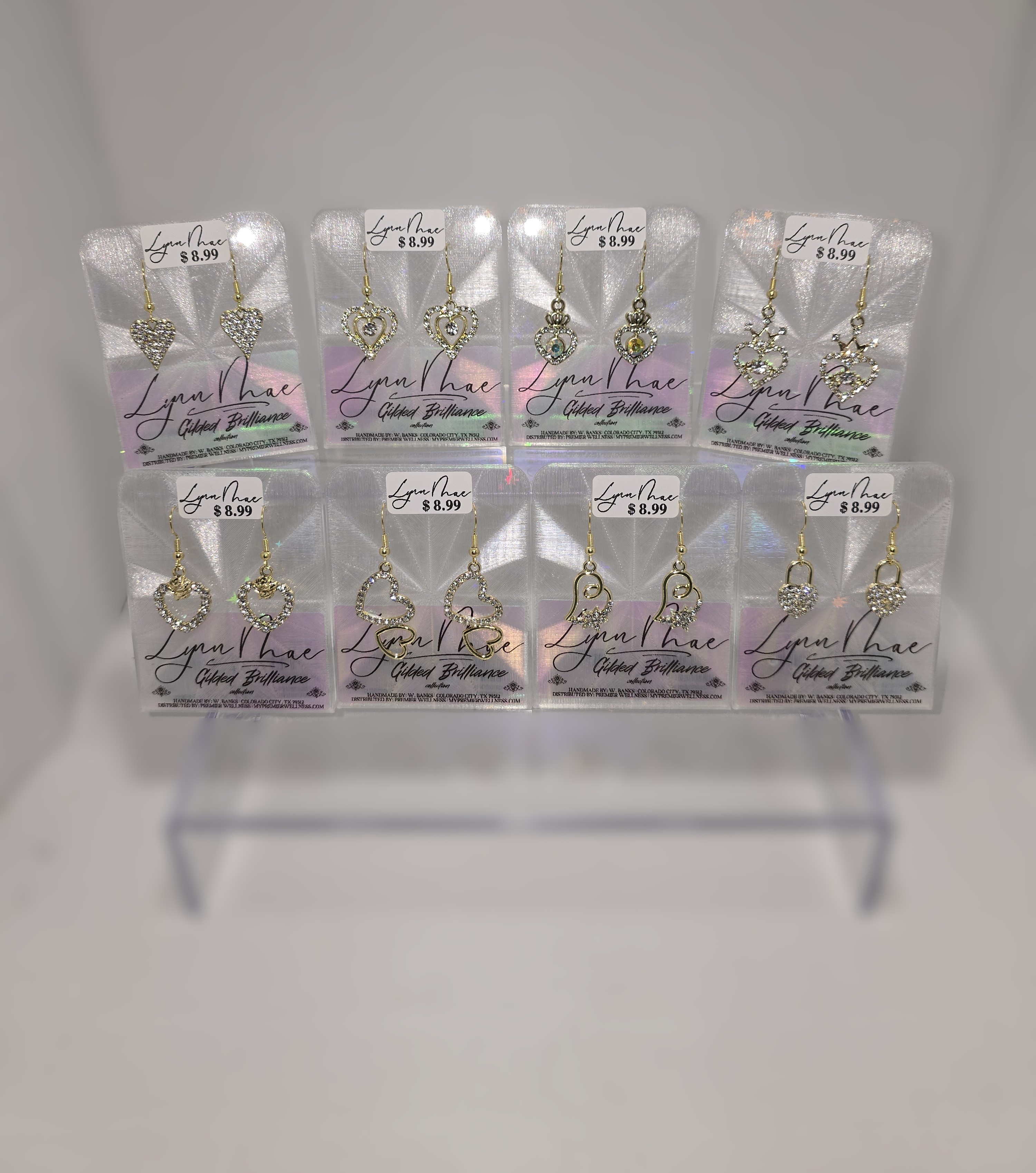 Romance in Gold Series | The Gilded Brilliance Earring Collection | $8.99