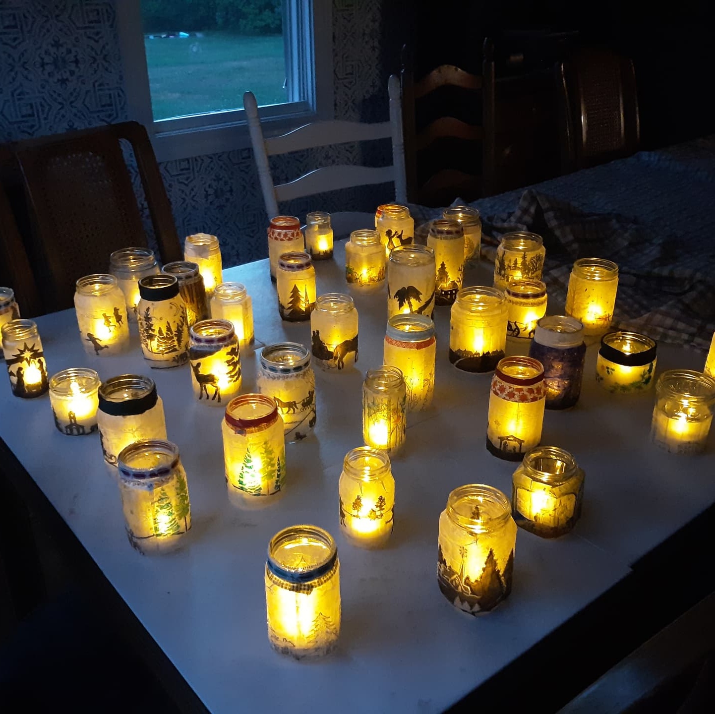 Christmas Candle Jars - small