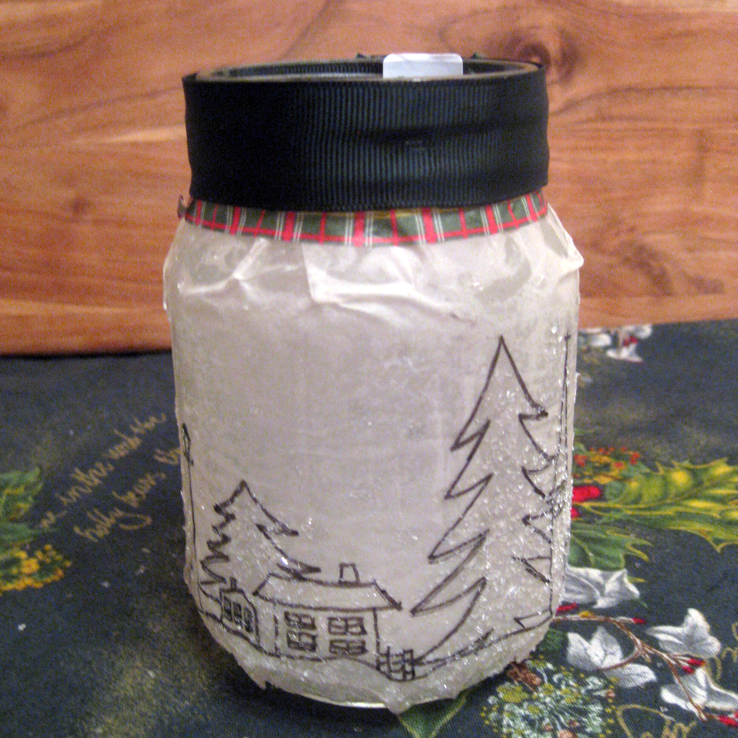 Christmas Candle Jars - large