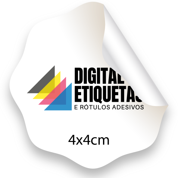 Etiqueta Adesiva papel couchê Personalizada 4cm