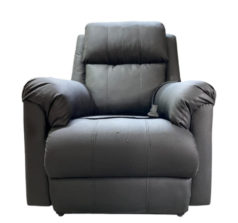 Lofty Dreams Walnut Power Lift Recliner Chair (Black)