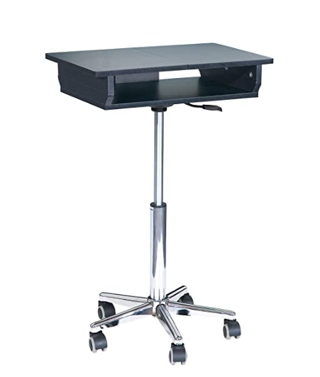 Mini Expandable Laptop Table with Wheels and Adjustable Height