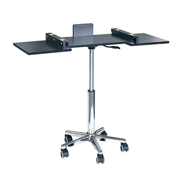 Mini Expandable Laptop Table with Wheels and Adjustable Height