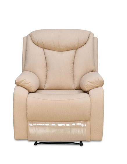 Hendrix 1 Seater Fabric Manual Recliner (Ash Grey)