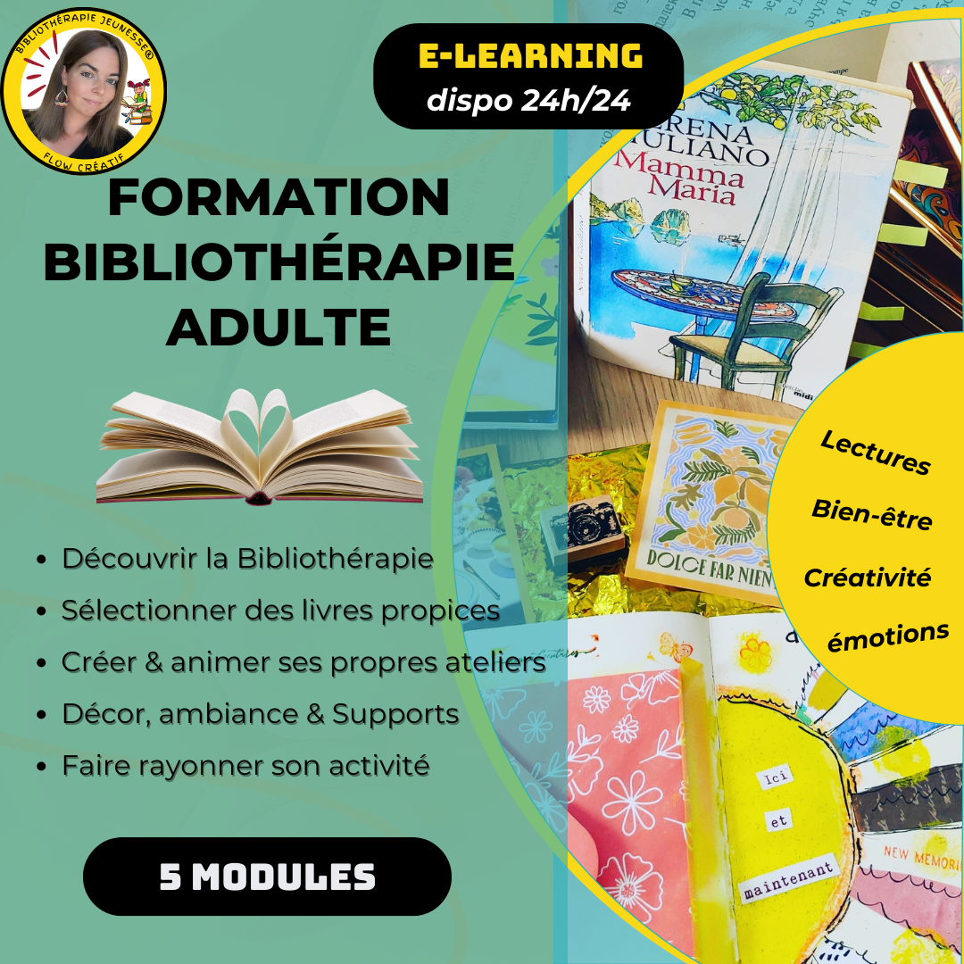 Formation Novembre 2025 Bibliothérapie adulte "Flow créatif"
