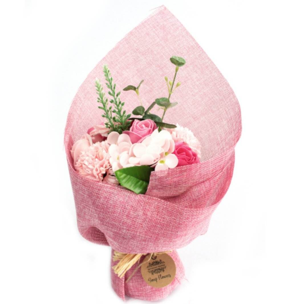 Standing Soap Flower Bouquet - Pink