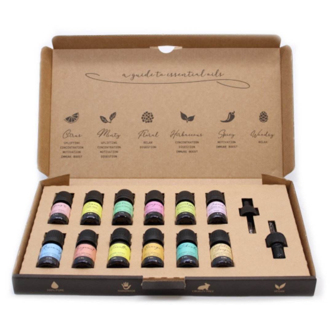  Aromatherapy Essential Oil Set-The Top 12