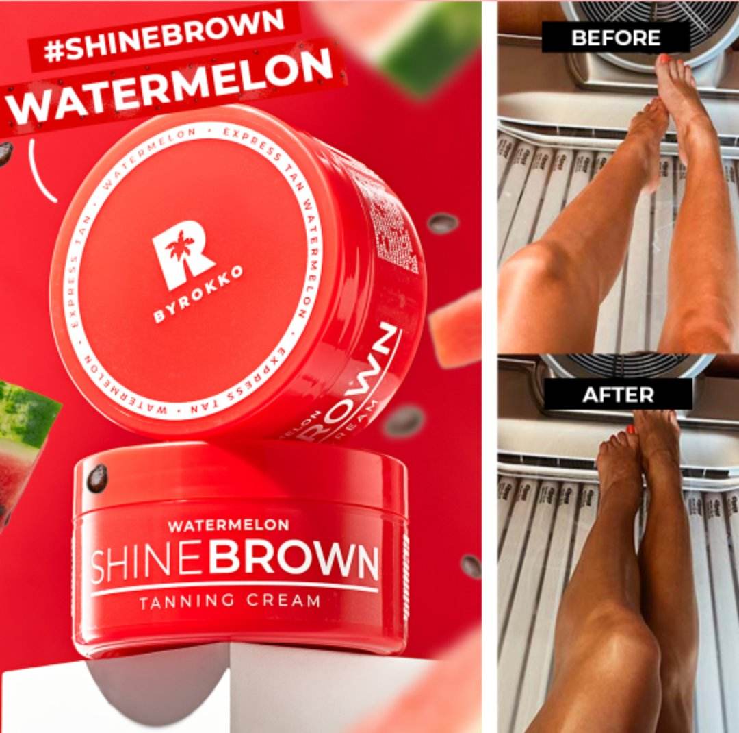 PREORDER! Shine Brown Watermelon Cream Super fast bronzing cream (200 ml)
