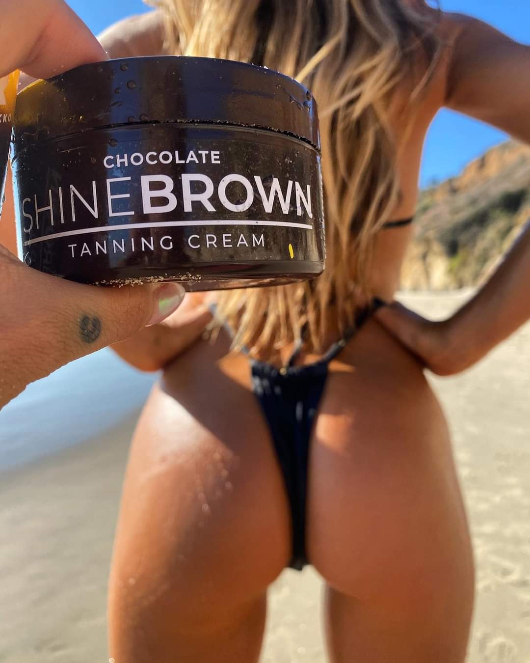Shine Brown Chocolate Super XXL fast bronzing cream for intense chocolate tan (200 ml)