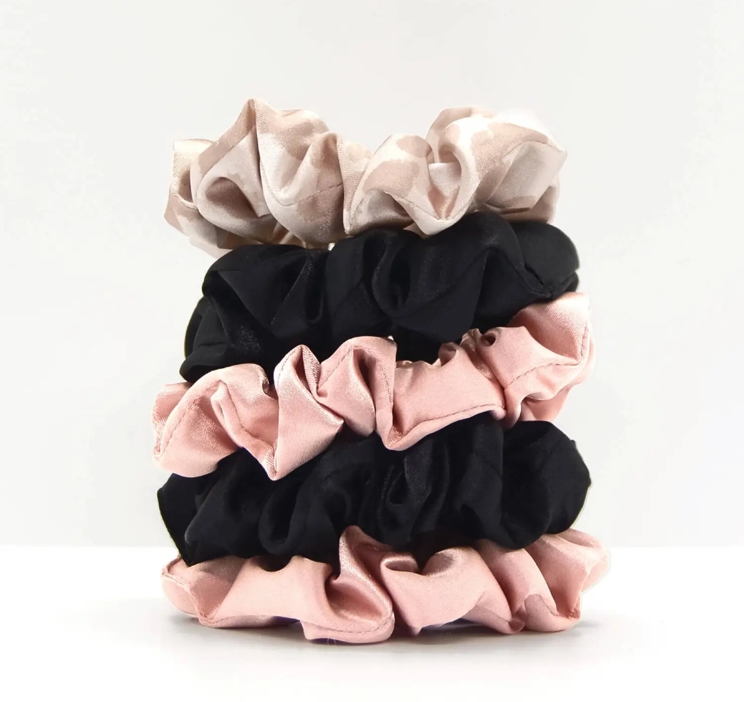  Kitsch Satin Sleep Scrunchies (Various Colours)