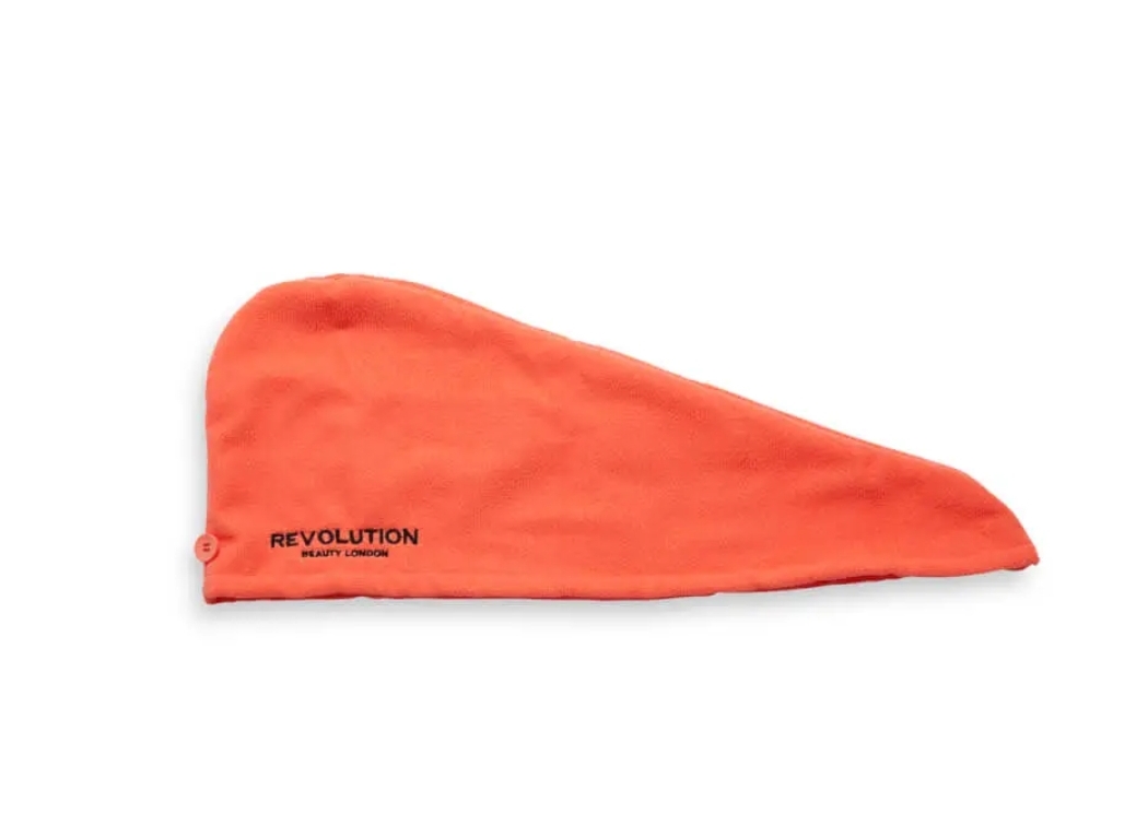 Revolution Haircare Hair 2pk Microfibre Hair Wrap White/Coral