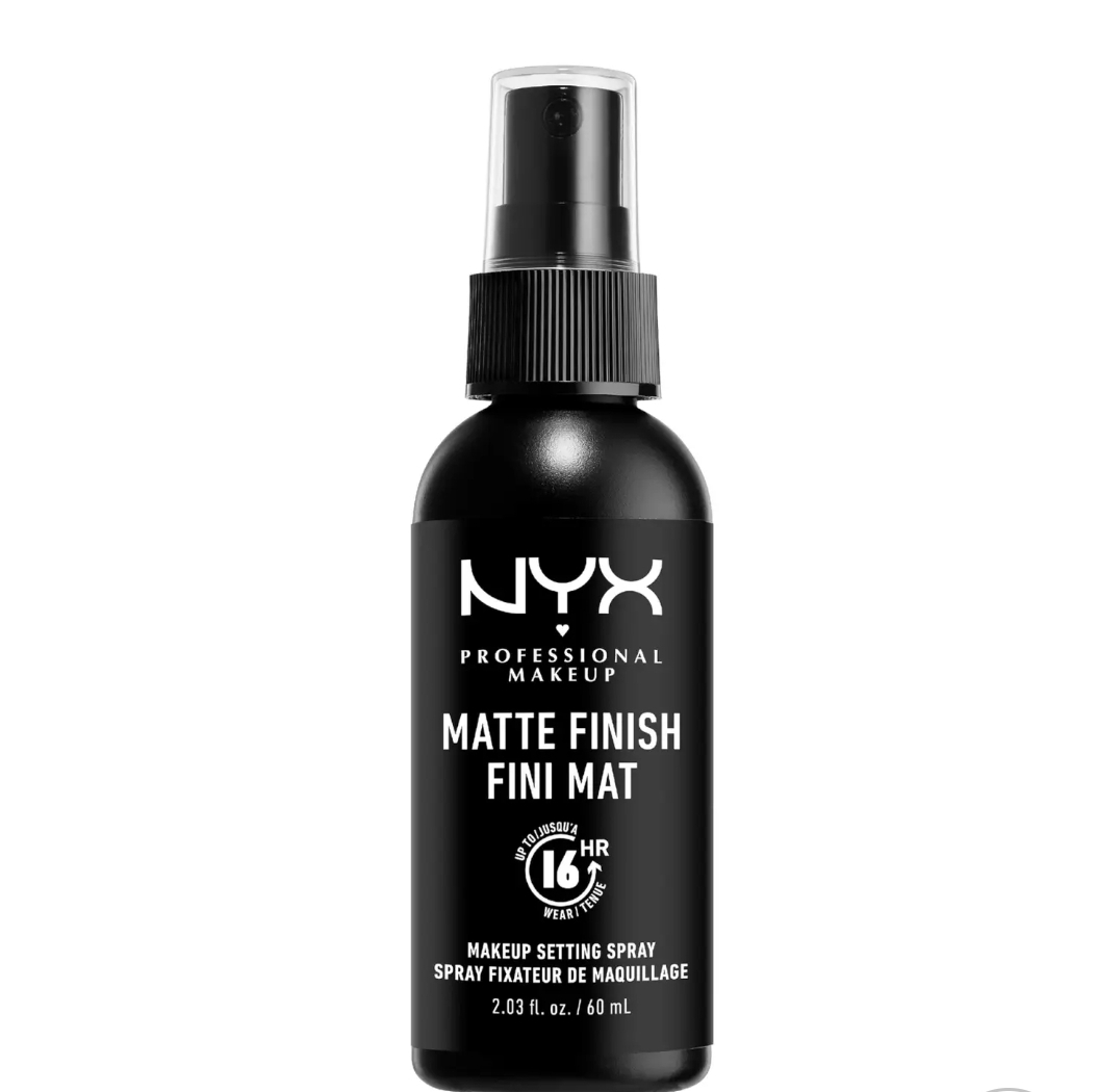  NYX Professional Makeup Setting Spray - Matte Finish/Long Lasting A mattifying setting spray that helps to extend the wear of makeup and diminish excess shine.