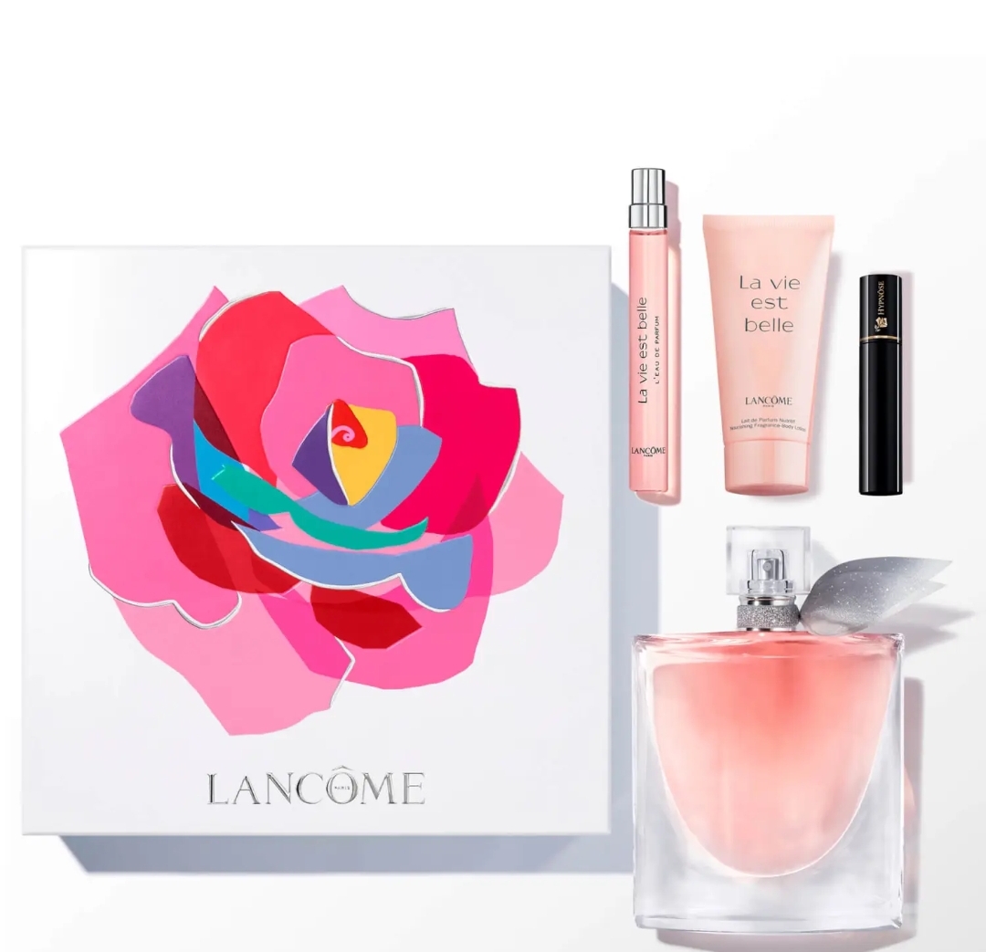  Lancôme Mother's Day La Vie Est Belle Eau de Parfum 100ml Gift Set A four-piece fragrance set featuring the signature La Vie Est Belle fragrance.