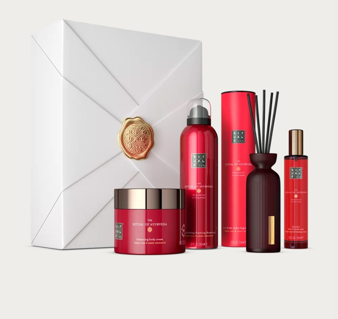 THE RITUAL OF AYURVEDA Rebalancing Collection Detailsnull mini fragrance sticks 70ml, foaming shower gel 200ml, body cream 200ml, hair & body mist 50ml