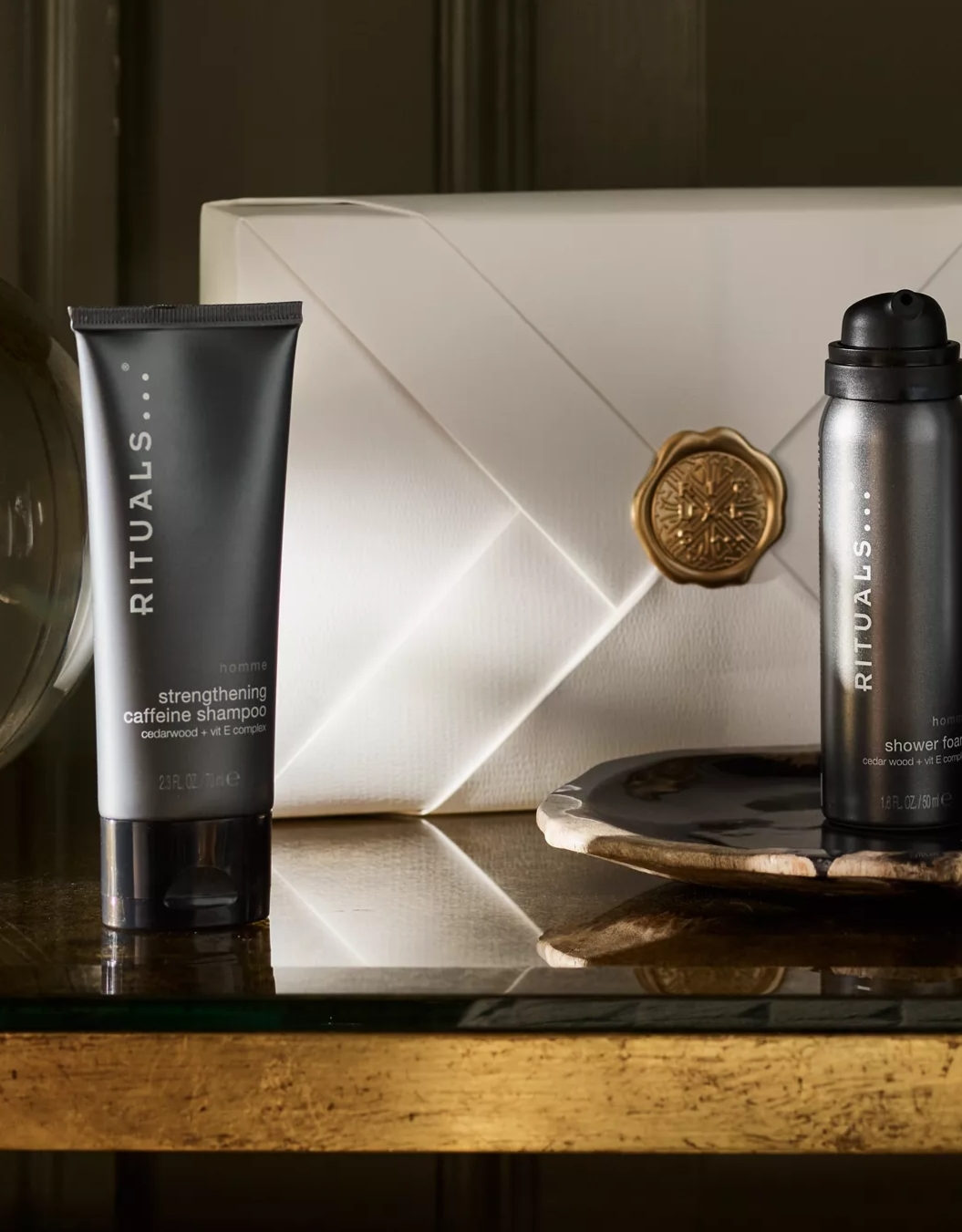 Ritual for Men Invigorating Treat Detailsnull foaming shower gel 50ml, cooling shower gel 70ml, shampoo 70ml, body lotion 70ml