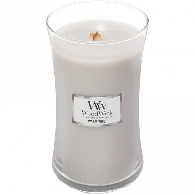 WOODWICK WoodWick Warm Wool Large Hourglass Jar candle 