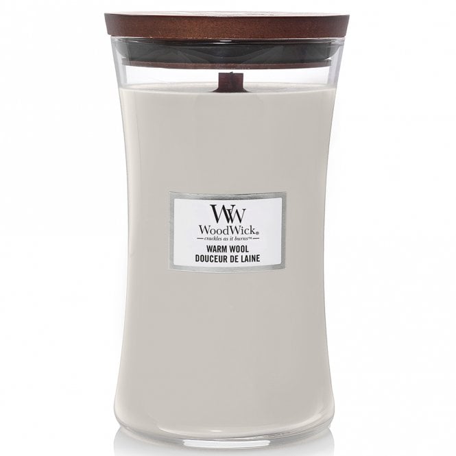 WOODWICK WoodWick Warm Wool Large Hourglass Jar candle