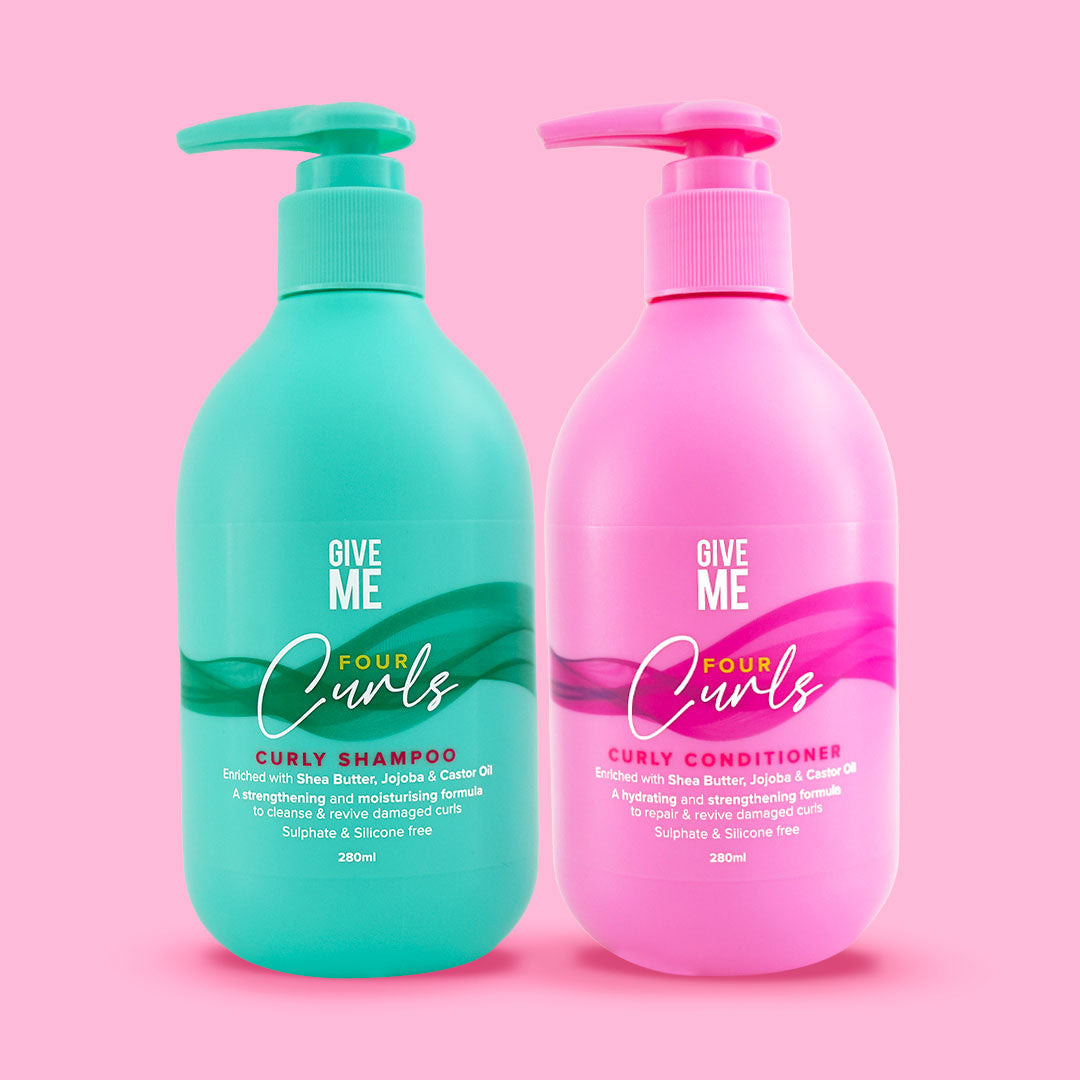 Four Curls Moisturising Shea Butter Shampoo & Conditioner Bundle