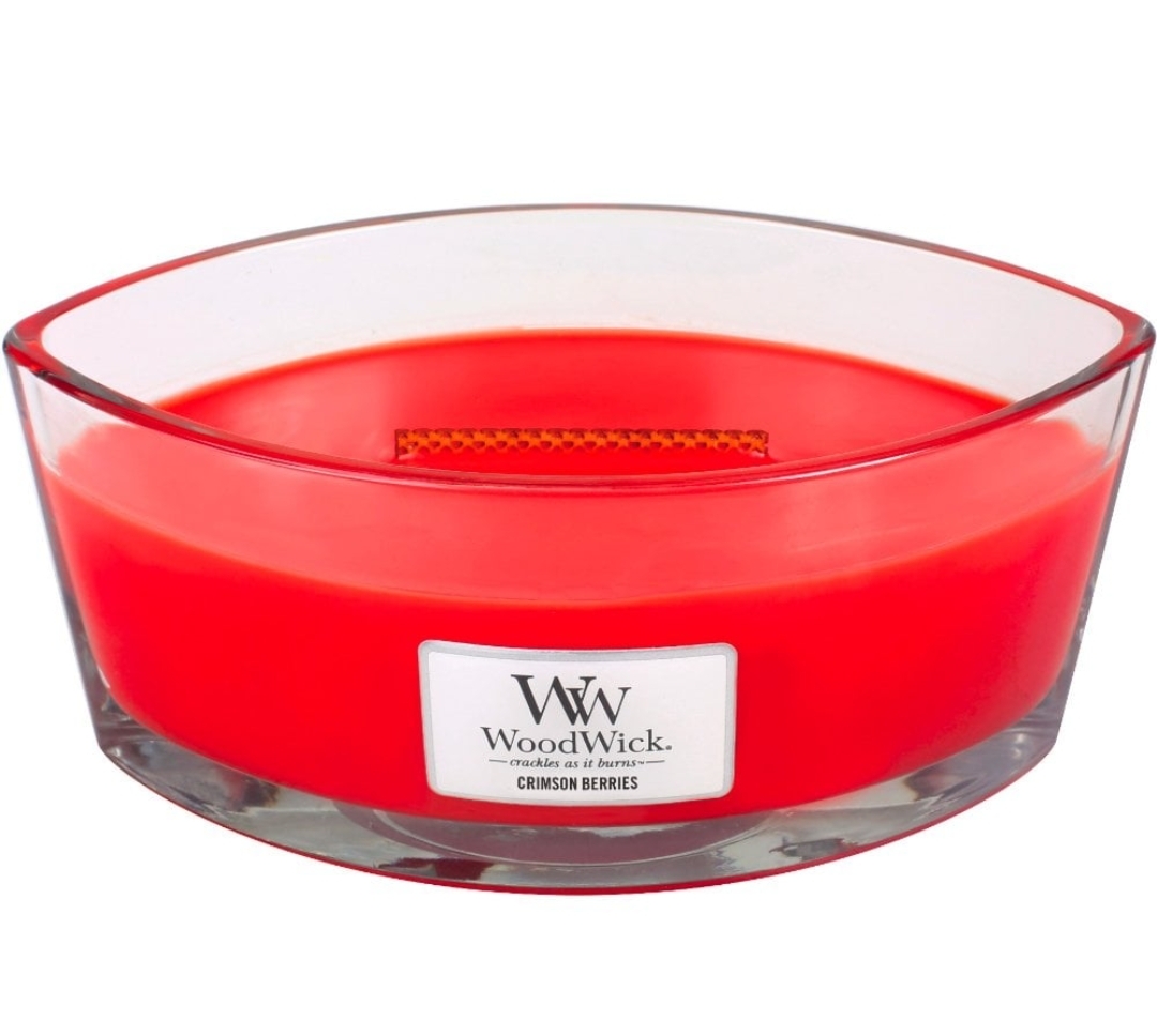 WoodWick Crimson Berries Ellipse Jar Candle