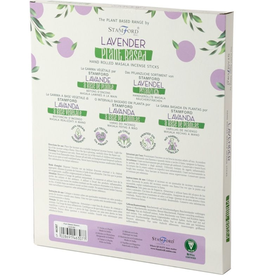 Plant Based Masala Incense Sticks - Lavender