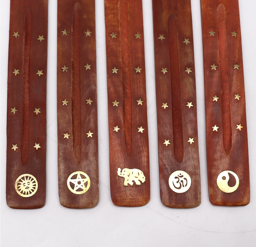  Brass Inlaid Ashcatcher - Mango Wood